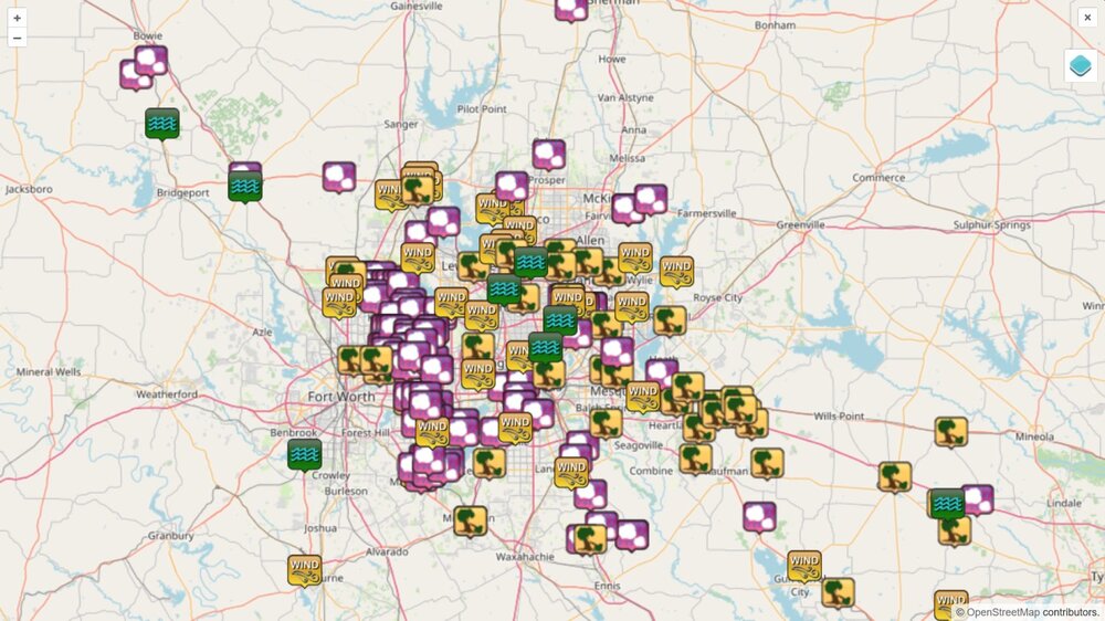 48 hrs worth of storm reports from FWD.jpg